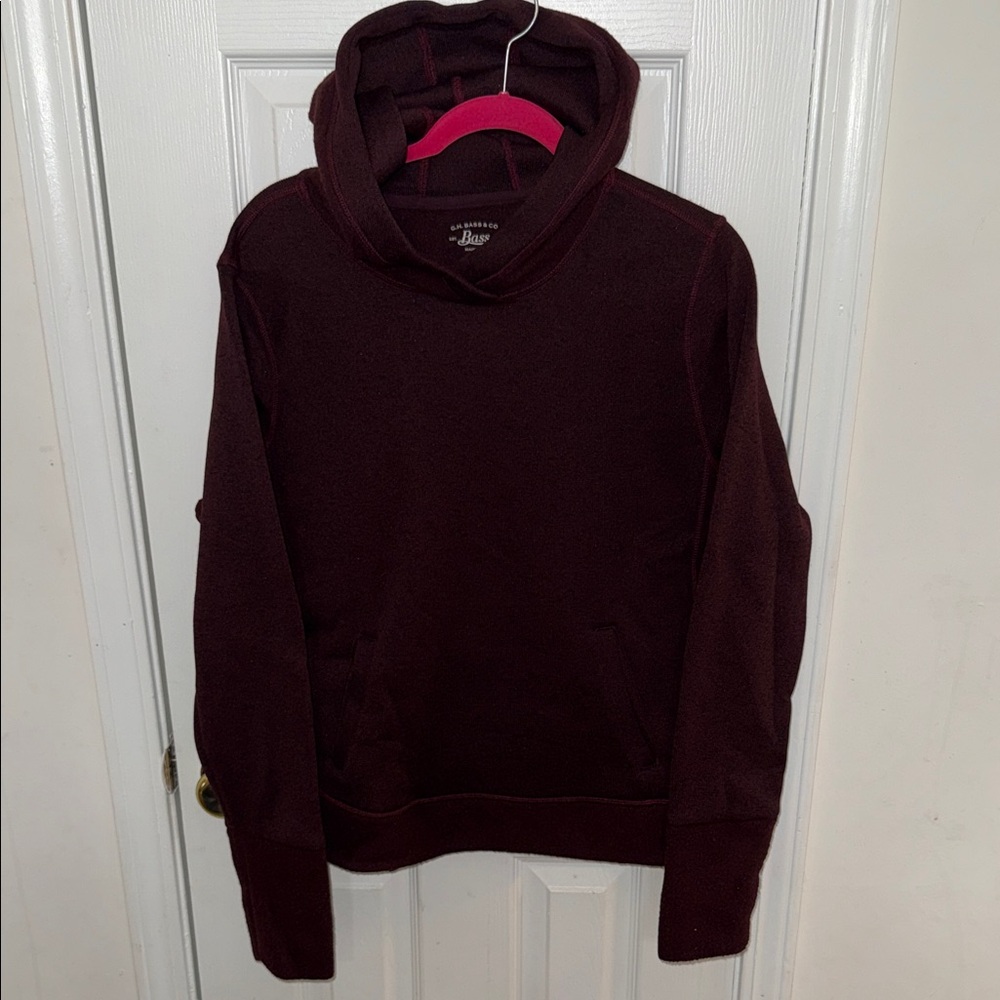 Bass Burgundy Hooded Sweater